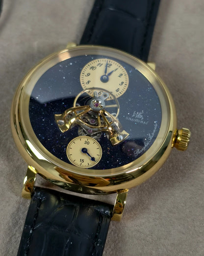 Shanghai The Bund Sky Dome Series Men's Mechanical Watch, 42mm Center Flywheel Automatic, Limited Edition Brand Watch