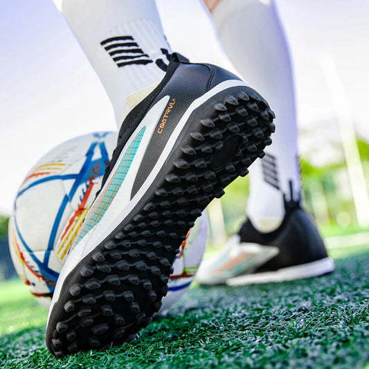 Men New TF Football Boots Sneakers Professional Society Casual Male Soccer Shoes Futsal High Quality Football Shoes Training