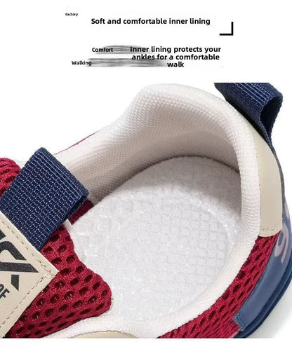 Scarpe da running da uomo traspiranti con tomaia leggera in mesh, suola morbida e confortevole, sneakers sportive casual, calzature estive di tendenza