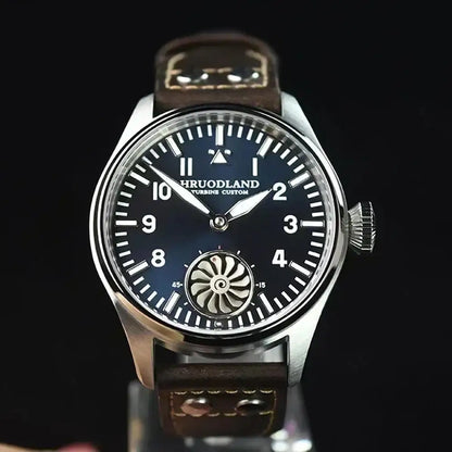 Hruodland 2025 Neue mechanische Herrenuhr Seagull ST3620 Retro-Pilot 43MM BGW-9 Leuchtend Saphirglas Turbine Reloj Hombre