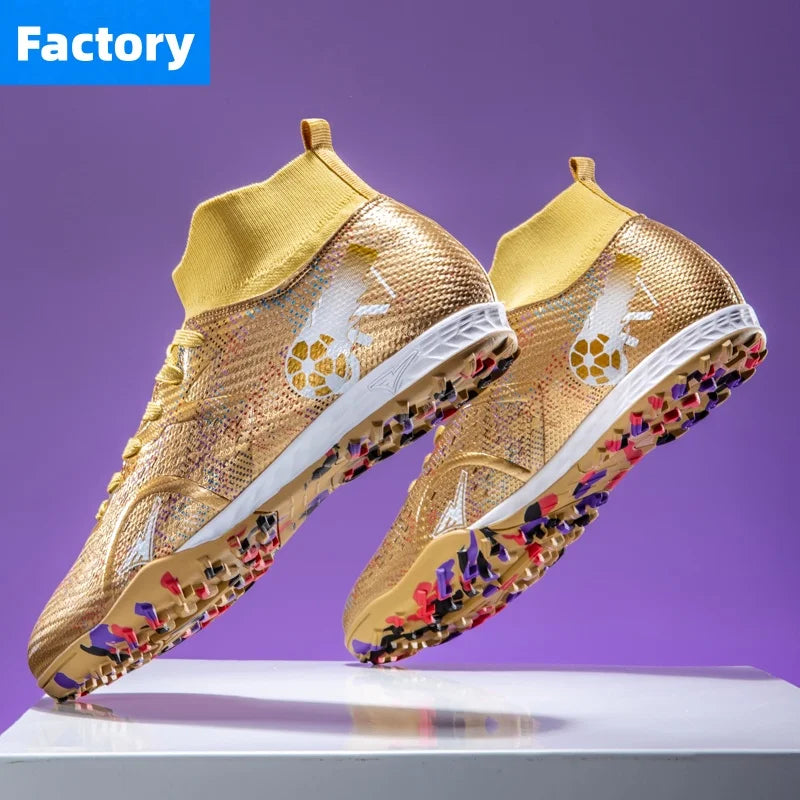 Scarpe da calcio professionali da uomo, scarpe da calcetto con tacchetti, sneakers da calcio ultraleggere per allenamento e sport all’aperto
