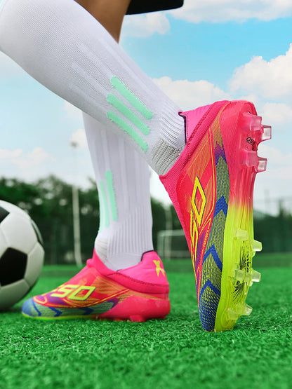 Men's Football Boots New Society Grass Tennis Adult Breathable Ultralight Outdoor Sports Male Soccer Shoes Sneakers Football Shoes