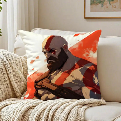 Game Mythological G-God of W-War Cushion Cover Pillowcase Anti-dustmite living Room Sofa Decor Cushion Room