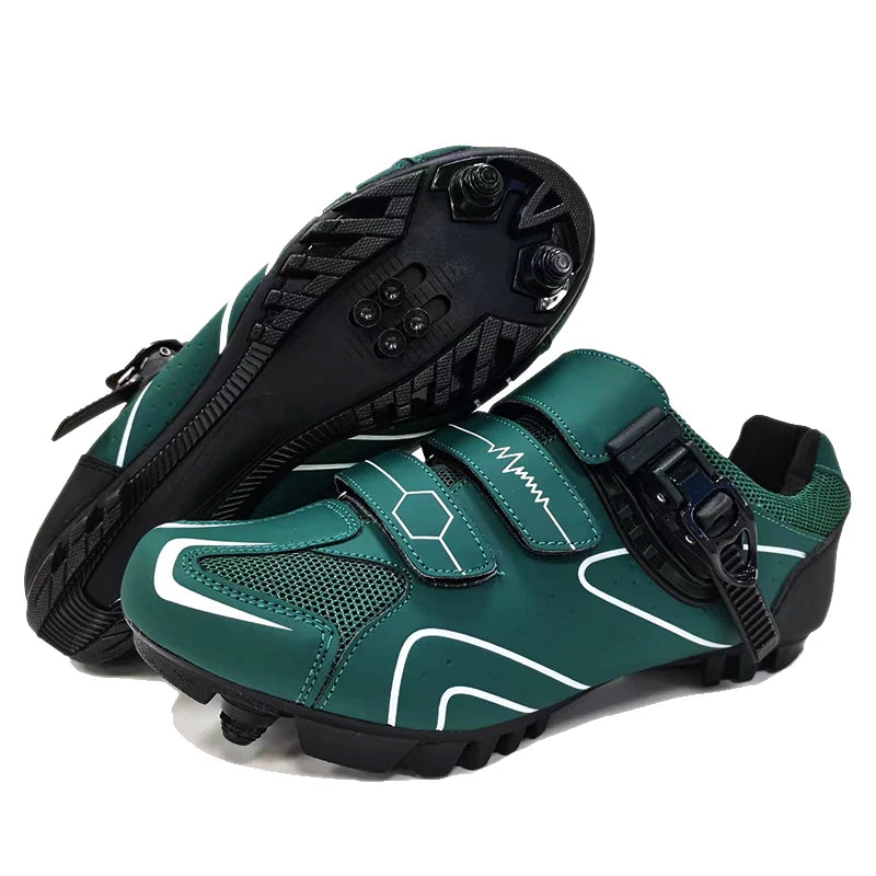 Mountain Bike Shoes Men's Cycling Shoes Quick Ratchet Buckle Compatible with SPD System Pedal for Indoor Outdoor Women MTB Shoes