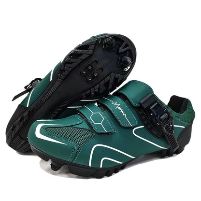 Mountain Bike Shoes Men's Cycling Shoes Quick Ratchet Buckle Compatible with SPD System Pedal for Indoor Outdoor Women MTB Shoes