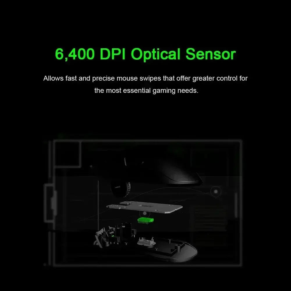 Razer REGALO DI CAPODANNO regalo Thunder Snake Viper Mini mouse gaming cablato per computer e laptop Esports con luce RGB, mouse per mani piccole