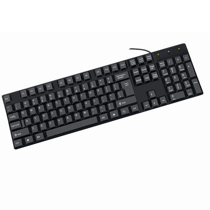 Keycap con lettere spagnole, francesi, russe e arabe per tastiera gaming USB cablata 104 tasti per computer