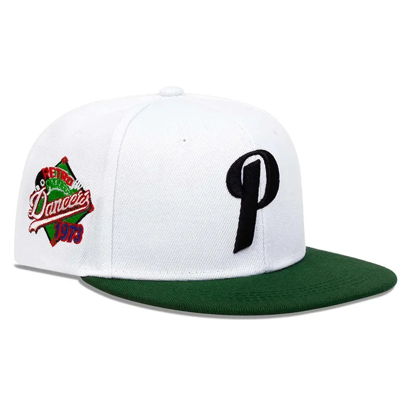 Unisex P Letter Embroidery Hip-hop Hats Spring And Autumn Outdoor Adjustable Sports Casual Baseball Caps Sunscreen Hat
