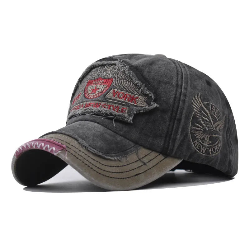CNTANG Summer New Baseball Cap Men's Fashion Embroidered Pentagram Letter Caps Men Casual Cotton Designer Hip Hop Hat Snapback
