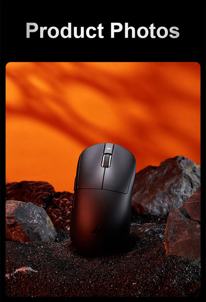 Ratón gaming inalámbrico ATK Dragonfly A9 Ultra PAW3950, ultraligero, trimodo, ergonómico, para esports y jugadores FPS, A9 SE Plus