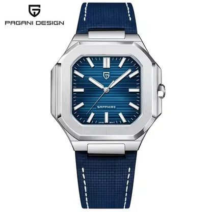 2026 New PAGANI DESIGN Square Quartz Luxury Watch for Men AR Sapphire Mirror Japan Movt Man Watch Luminous 316L All Steel Watch