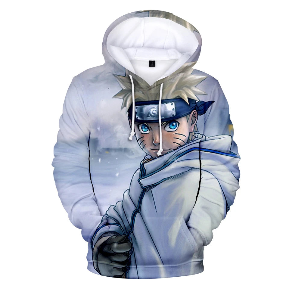 New Naruto Hoodies Character Suit 3D Digital Color Printed Hoodie Sports and Leisure Pullover Hooded Sweatshirt for Men Women