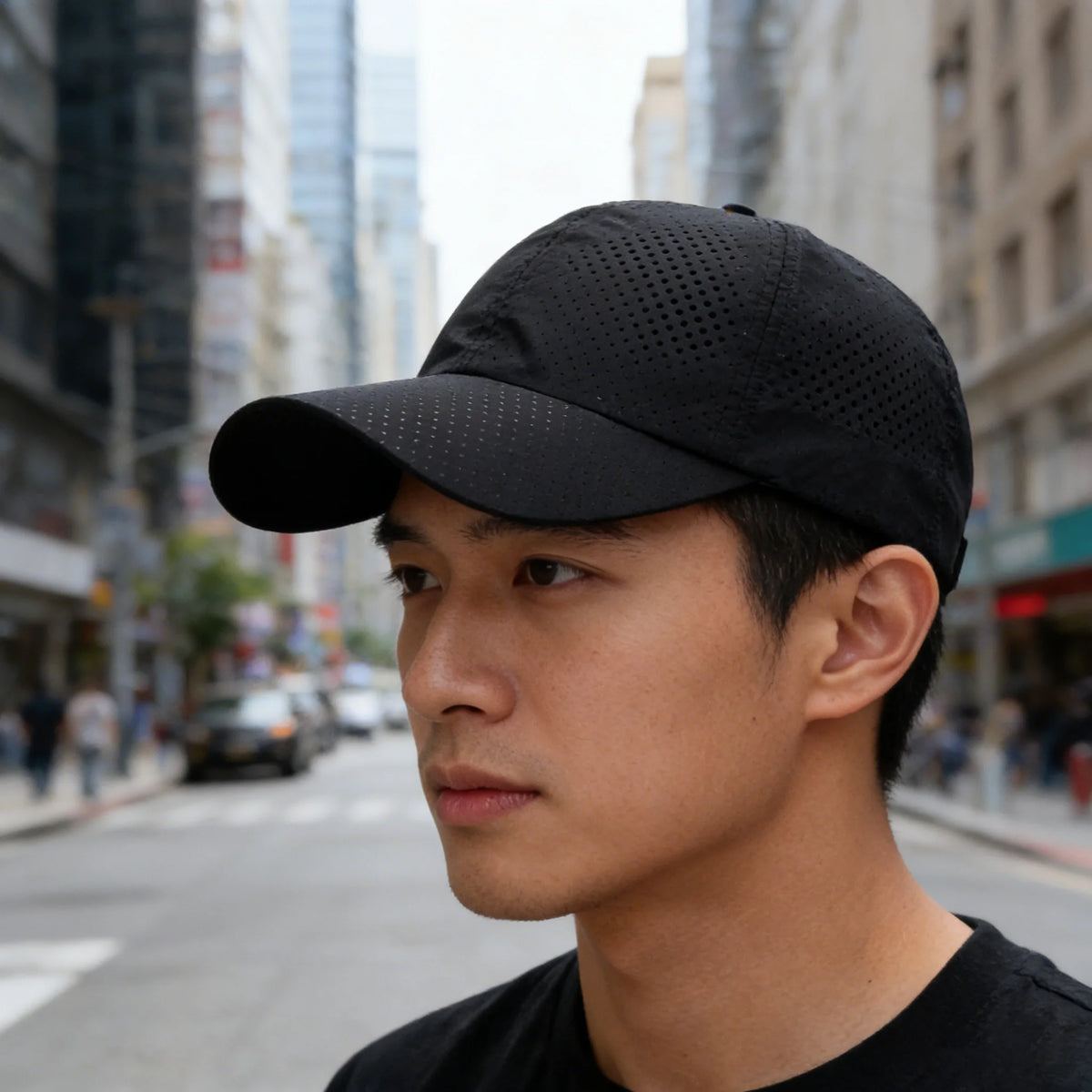 Hat til mænd, forår/sommer, ensfarvet mesh-kasket, baseballkasket til kvinder, efterår, koreansk udgave, solbeskyttelseshue, mesh, åndbar kasket med skygge