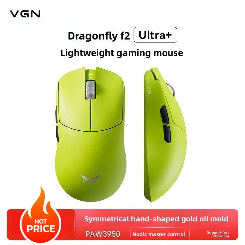 VGN Dragonfly F2 ProMax/Ultra Esports Gaming Mouse 42000DPI 0.125ms For CS:GO Latency Wired/Wireless Dual 8K 3-Mode PAW3395/3950