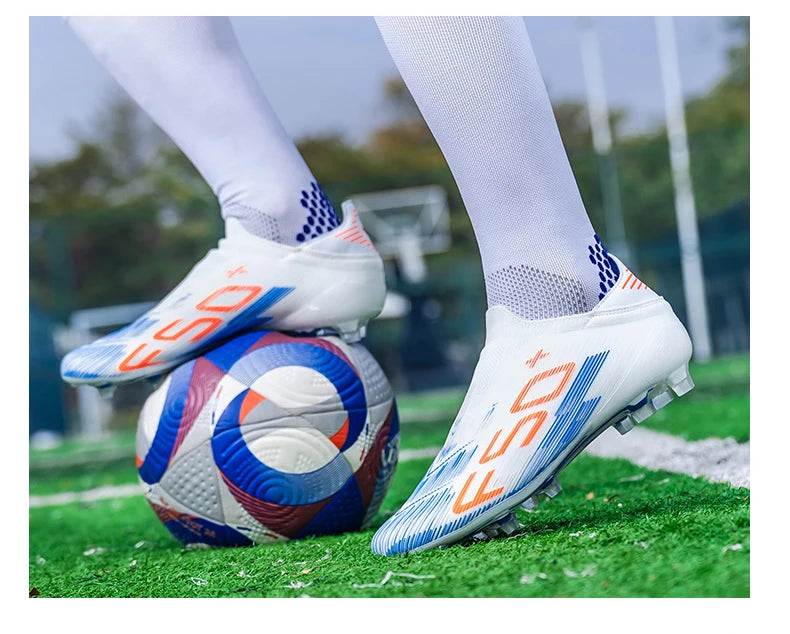 Nouvelles chaussures de football pour hommes, baskets antidérapantes, chaussures d'entraînement, bottes de football très vendues, crampons légers de haute qualité pour matchs sur gazon, mi-hautes pour l'extérieur