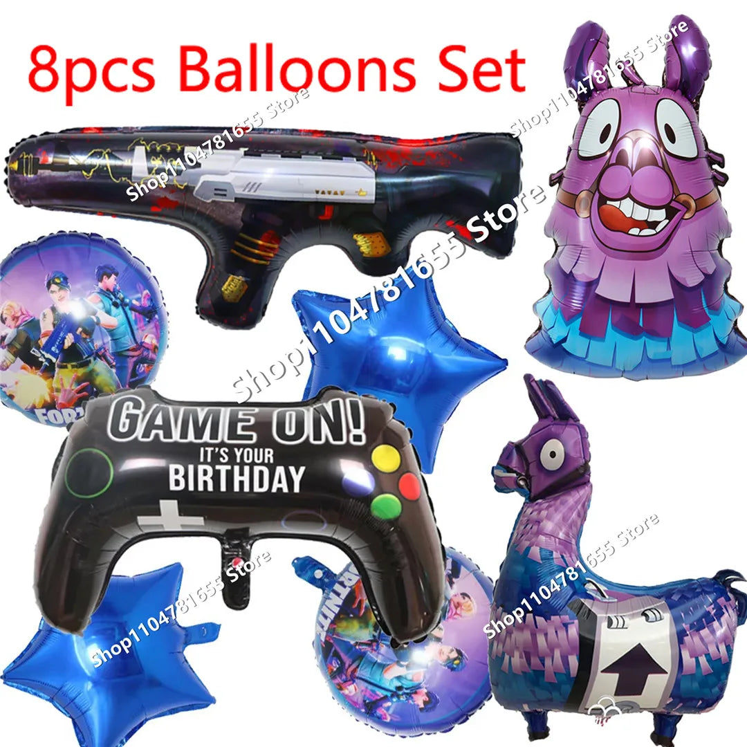 Conjunto de 8 Figuras Fortnite Anime em PVC — Bonecos Trooper Colecionáveis para Fãs, Crianças, Aniversário e Natal