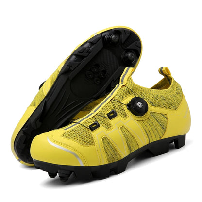 Mountain Bike Shoes Men's Cycling Shoes Quick Ratchet Buckle Compatible with SPD System Pedal for Indoor Outdoor Women MTB Shoes
