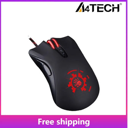 Mouse gaming cablato A4Tech Bloody A91 con macro istantanea a un clic, Macro Drive Io1.1, motore ottico e 8 macro programmabili