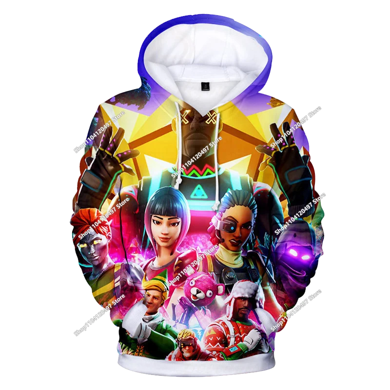 2025 3D New Children's Anime Fortnite Printed Sweater Series Pullover Generation Trend Brand Hoodie Gift