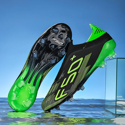 Nouvelles chaussures de football pour hommes, baskets antidérapantes, chaussures d'entraînement, bottes de football très vendues, crampons légers de haute qualité pour matchs sur gazon, mi-hautes pour l'extérieur