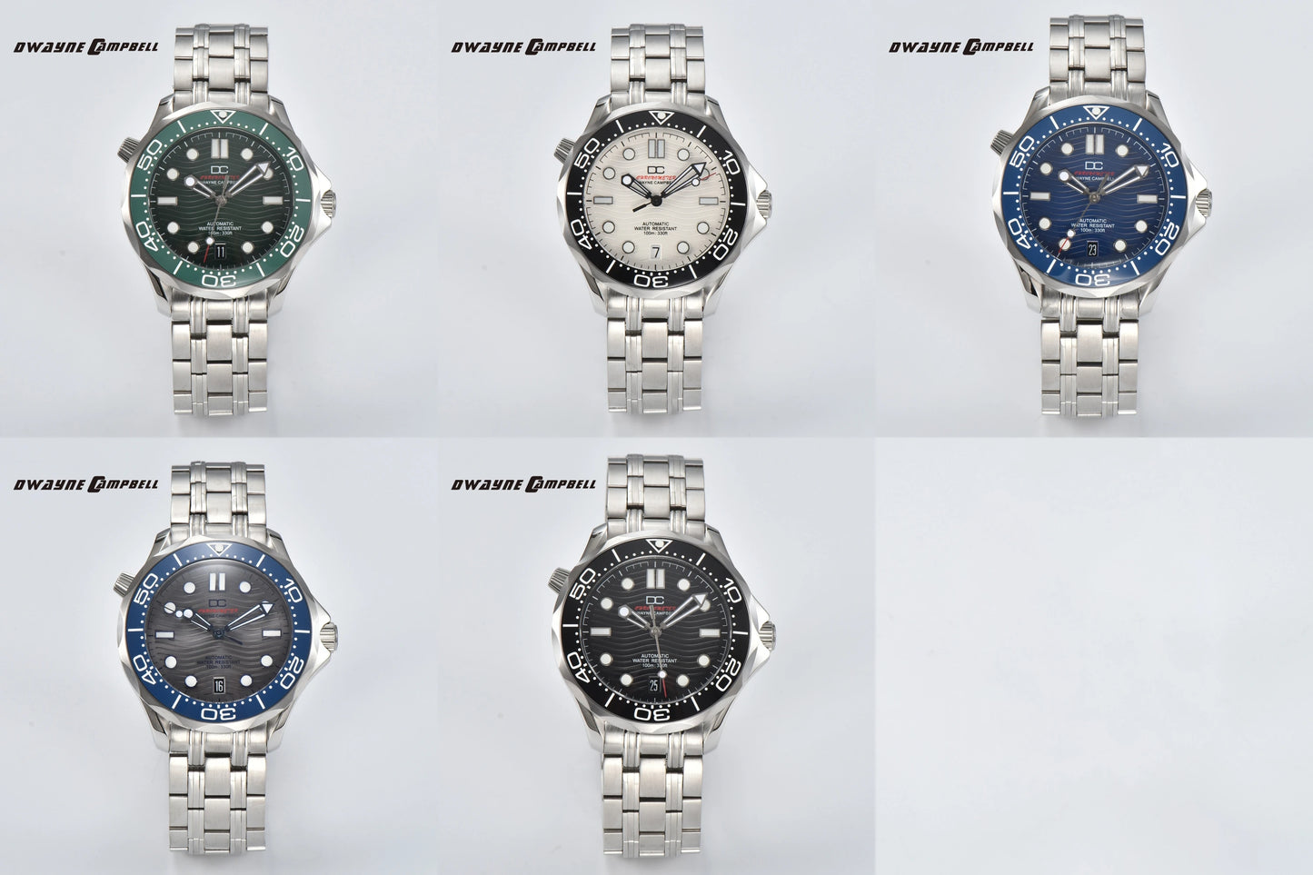 DWAYNE CAMPBELL Top Luxury NH35 Men's Automatic Mechanical Watch Ceramic Bezel Waterproof Classic Business Wristwatch
