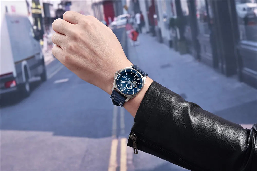 PAGANI DESIGN 2025 New Tourbillon Skeleton Luxury Automatic Watch For Men Japan NH39A Stainless steel Mechanical WristWatch Men