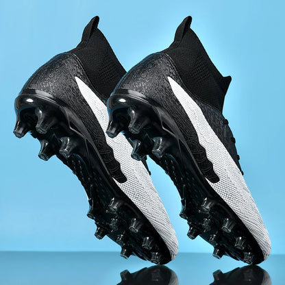 Chaussures de football professionnelles pour hommes/femmes, antidérapantes, à crampons FG, respirantes, pour l'entraînement