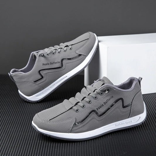 Large Size Men's Comfortable Breathable Soft Bottom Running Shoes Casual Style Sporty Retro Stripe Design Rubber Outsole