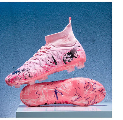 1 paire de chaussures de football pour adultes avec crampons TF, pour les étudiants, durables, antidérapantes, pour l'entraînement sur gazon et les matchs de football