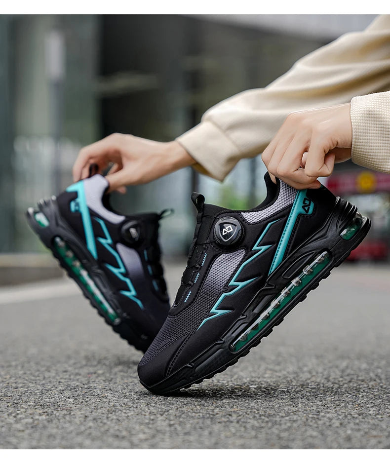 Scarpe da running da uomo primavera/estate, scarpe da trekking outdoor resistenti all’usura con chiusura BOA, stile sportivo e casual traspirante