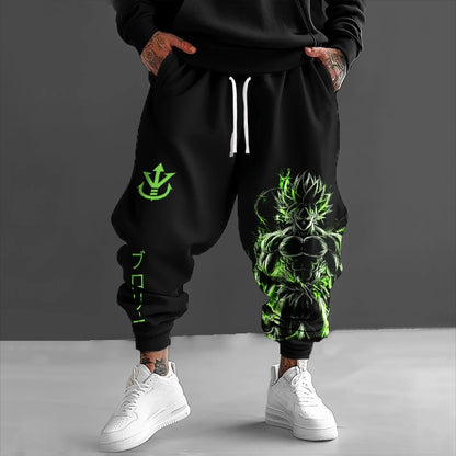 2026 Trendy Men's Summer Sweatpants Japanese Anime Dragon Ball Z Majin Buu Graphic Pants Harajuku Y2k Streetwear Outdoor Leggings
