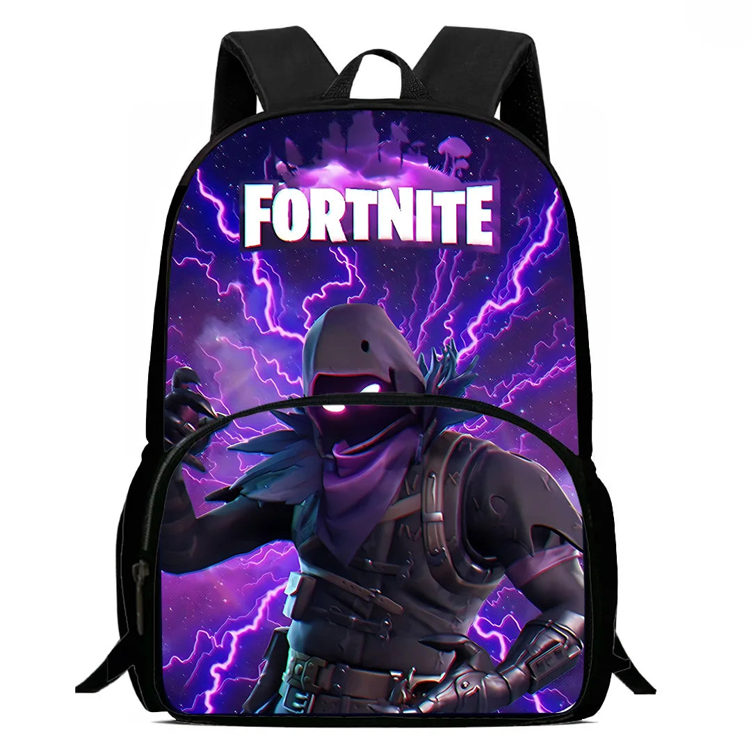 Popular Game Fortnite Kids Backpacks for Boys and Girls, Student Birthday Gift, Child School Bags with Large Capacity, Durable Camping Rucksack