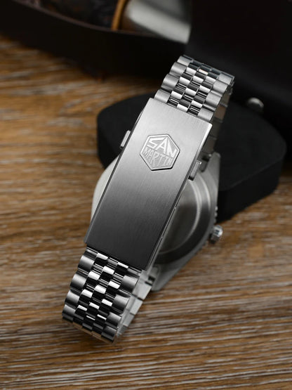 San Martin 2025 Men's Watches, Retro NH34 GMT Sandwich Dial, 40mm Bidirectional Sapphire Bezel, Luxury Sports Watch, 20Bar