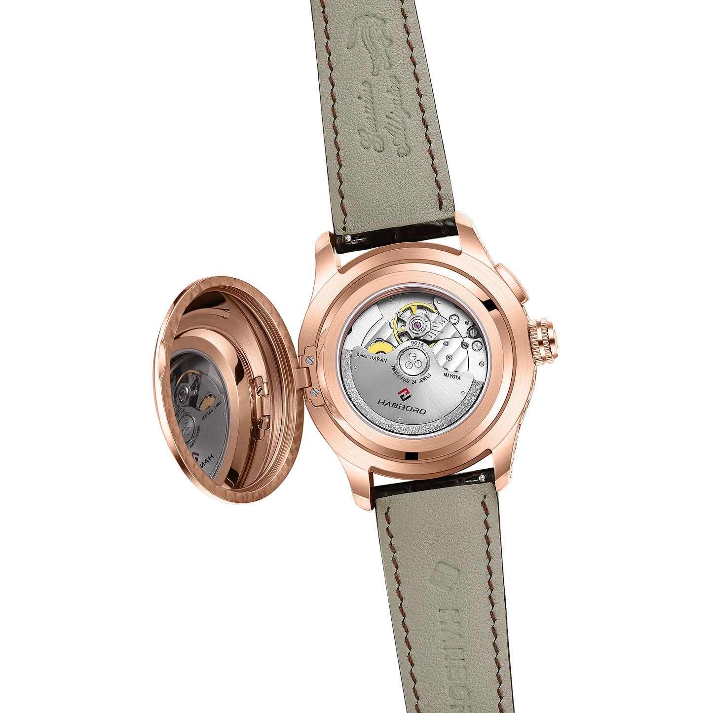 HANBORO hourly clock series men's fully automatic mechanical watch 5379