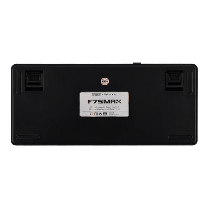Teclado mecánico inalámbrico EPOMAKER X AULA F75 MAX compacto 75% con distribución ANSI, conexión por cable/Bluetooth/2.4GHz, pantalla TFT y perilla