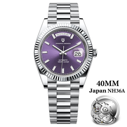 PAGANI DESIGN 2024 New DD40 NH36A Men's Watches Luxury Automatic Mechanical Watch For Men AR Sapphire Glass Date Wrist watch Men