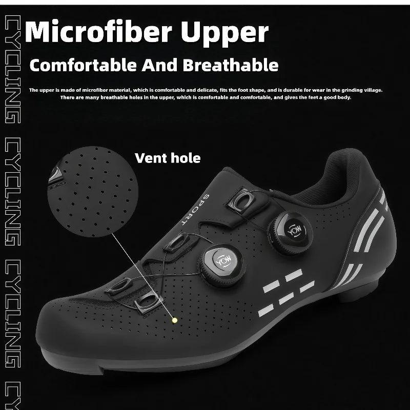 Sapatos de Ciclismo de Alta Qualidade para Homem SPD Autoencaixe Estrada Bicicleta Desporto Sapatos de Ciclismo MTB de Montanha Antiderrapantes para Mulher 36-47