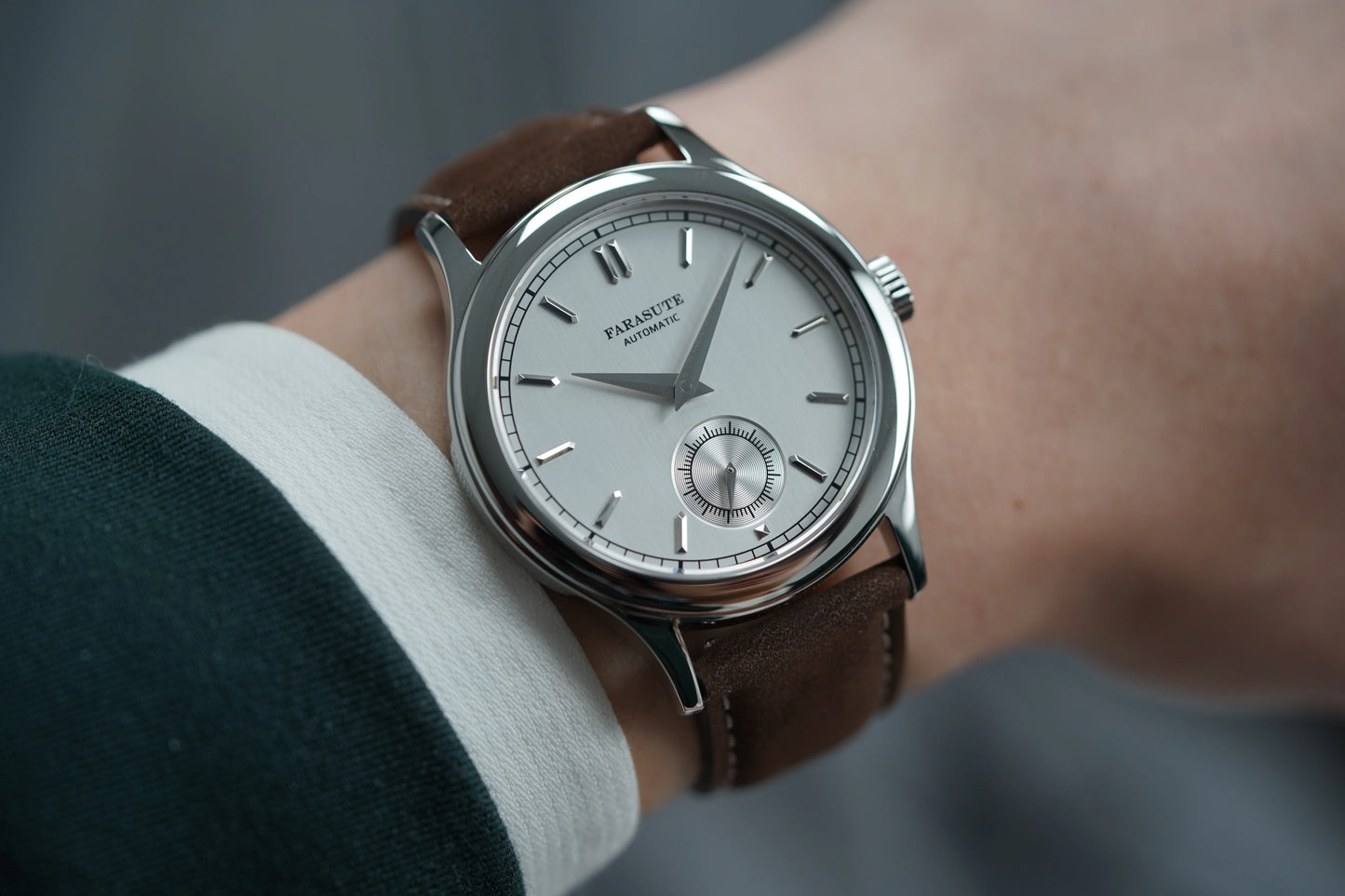 FARASUTE New Hangzhou Customized Movement Automatic Mechanical Wristwatch For Men Sapphire Stainless Steel 5Bar Waterproof Watch