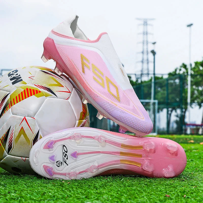 New Men's Football Boots Futsal Outdoor Sneakers Match Grass Non-Slip High-Quality Soccer Shoes Cleats Hot-Selling High-Top Light