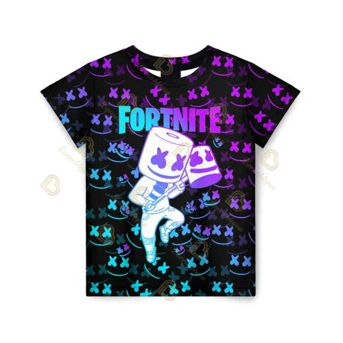 T-shirt Battle Royale Fortnite Victory para Criança, Tops para Raparigas e Rapazes, Roupa Harajuku, T-shirts Infantis 3D, 2025, NOVO DESIGN