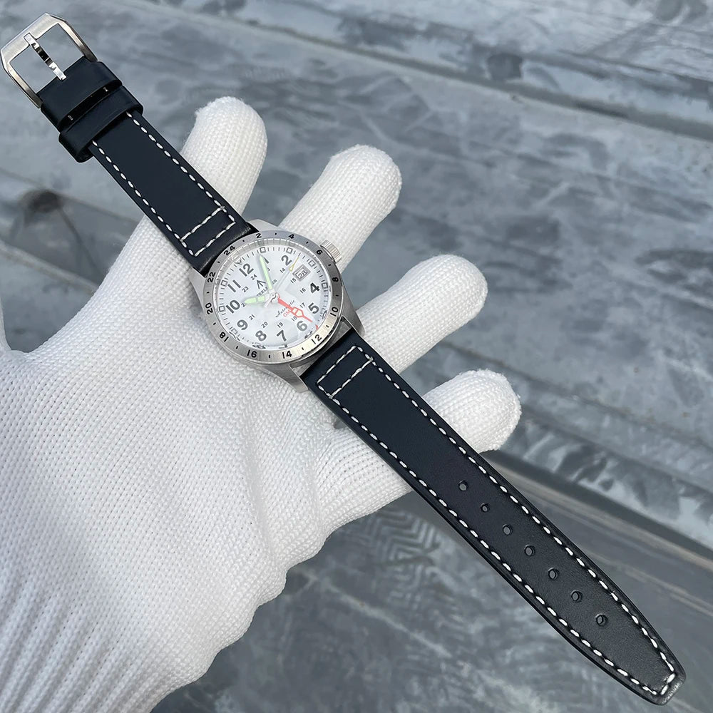 Relógio de pulso mecânico STEELFLIER Official SF792 GMT, movimento NH34, luminescência Super BGW9 C3, resistente à água até 200M, relógio de mergulho de luxo para homem
