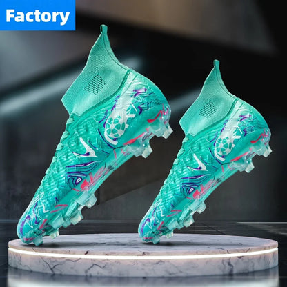 Men Professional Football Shoes Society Cleats Soccer Shoes Original Indoor Football Field Boots Grass Training TF/FG Sneakers