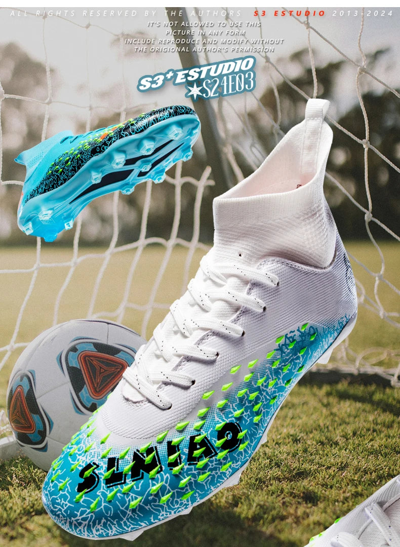 Chuteiras profissionais de futebol para homem, originais, para futebol indoor, relva e treino TF/FG