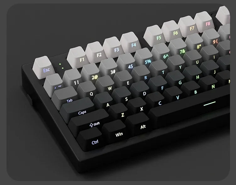 2025 Original Daylight Keycaps PBT Translucent, Side-engraved OEM 136 Keys, Customized To Fit 60/84/98/108 Mechanical Keyboards.