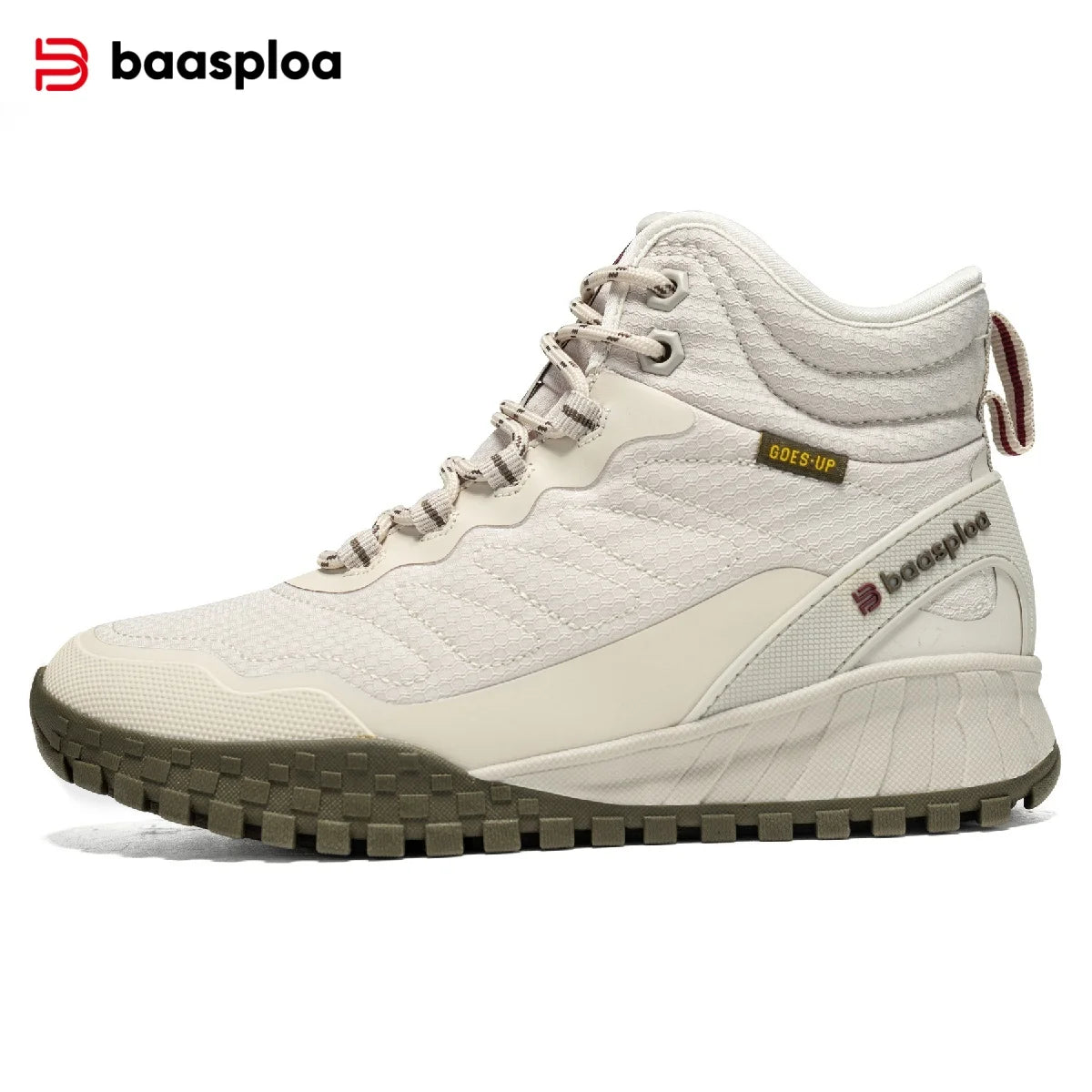 Baasploa Winter Women’s Sneakers Plush Warm Snow Boots Non-Slip Waterproof Shoes Women’s Outdoor Boots Walking Shoes