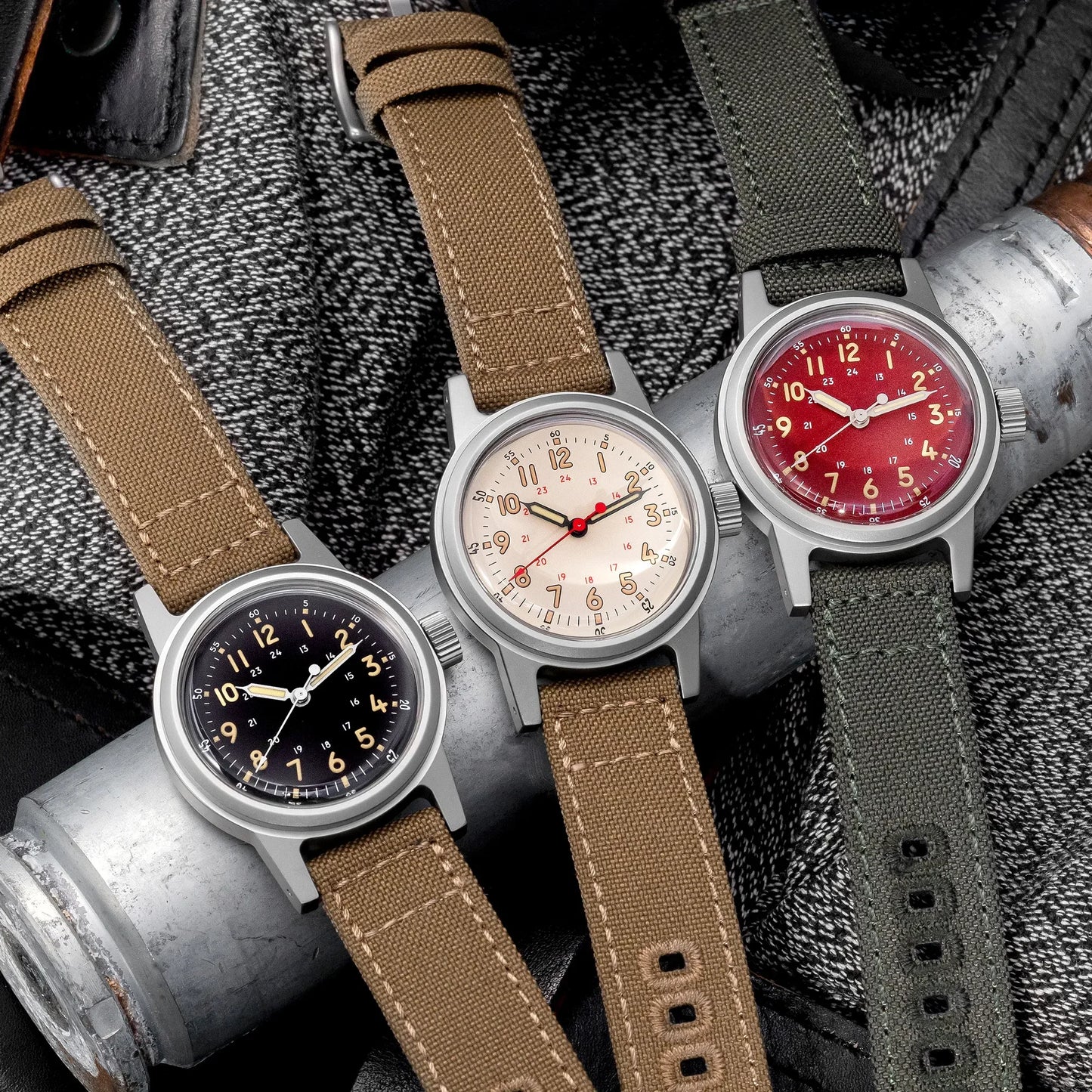 THORN Retro Military Watch 36mm Watch Made of NH35A Movement SHY-043 Sport Watch Unisex Men's and Women's Luxury