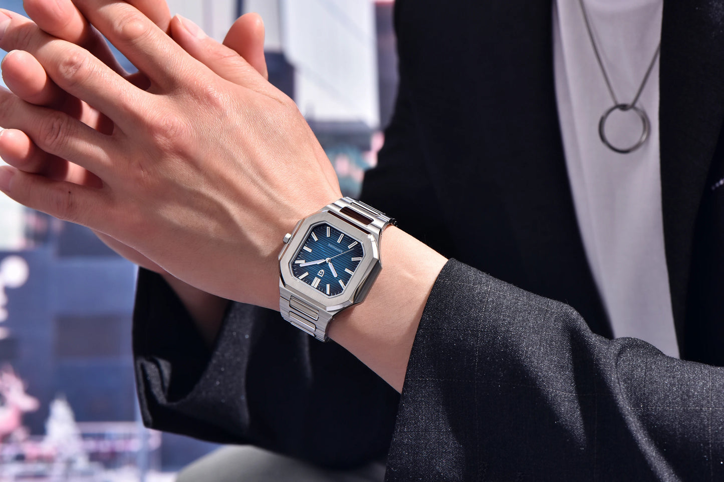 2026 New PAGANI DESIGN Square Quartz Luxury Watch for Men AR Sapphire Mirror Japan Movt Man Watch Luminous 316L All Steel Watch