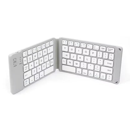 Teclado inalámbrico Bluetooth plegable recargable para iPad, móvil, tableta, portátil y oficina, mini teclado inalámbrico