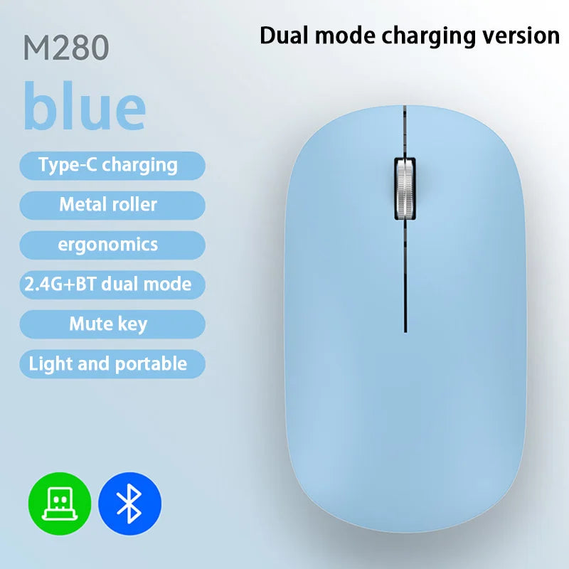 Lenovo Bluetooth Wireless Mouse 2.4G Dual Mode DPI Adjustable Type-C Rechargeable Silent Ergonomic Portable Office Mouse 2026 ﻿