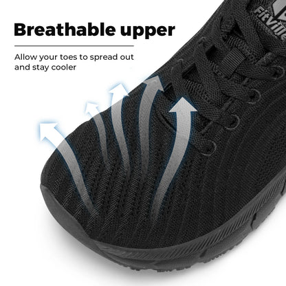 FitVille wide toe box shoes for men, cushioned, extra wide width, non-slip, wide lightweight breathable running shoes